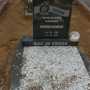 BURGER Heinrich Minnaar 1952-1997