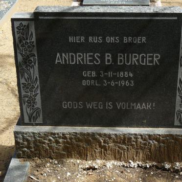 BURGER Andries Bartholomeus 1884-1963