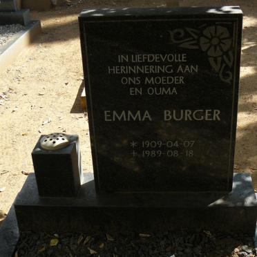 BURGER Emmerentia Martha M. 1909-1989