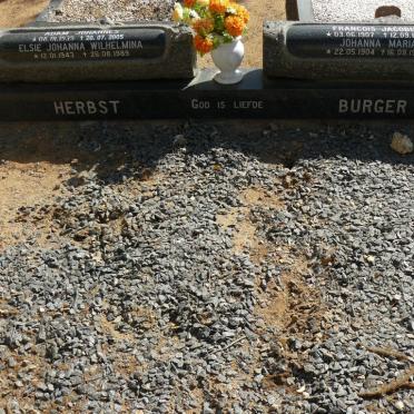 BURGER Francois Jacobus 1907-1989 &amp; Johanna Maria 1904-1990 :: HERBST Adam Johannes 1939-2005 &amp; Elsie Johanna Wilhelmina