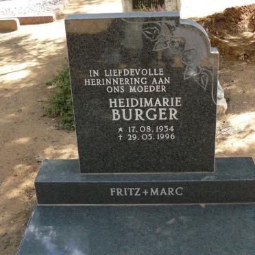 BURGER Heidimarie 1954-1996