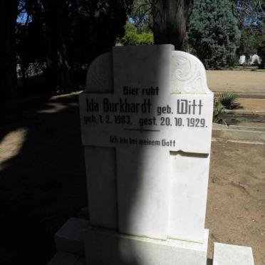 BURKHARDT Ida nee WITT 1903-1929