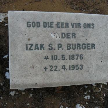 BURGER Izak Schalk Petrus 1876-1953