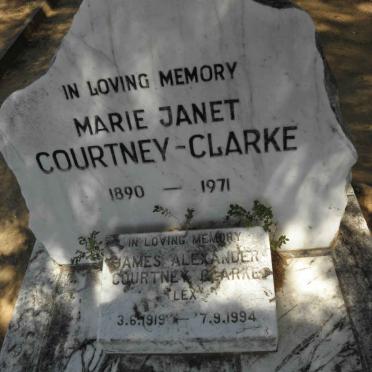 COURTNEY-CLARKE Marie Janet 1890-1971 :: COURTNEY-CLARKE James Alexander 1919-1994