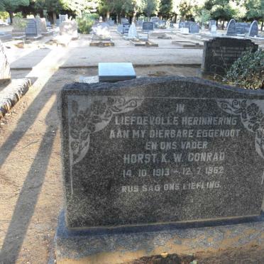 CONRAD Horst K.W. 1913-1962