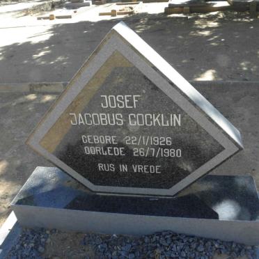 COCKLIN Josef Jacobus 1926-1980