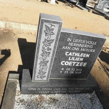 COETZEE Cathleen Lilien 1955-1997