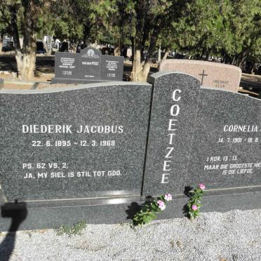 COETZEE Diederik Jacobus 1895-1968 &amp; Cornelia G.D. 1901-1983