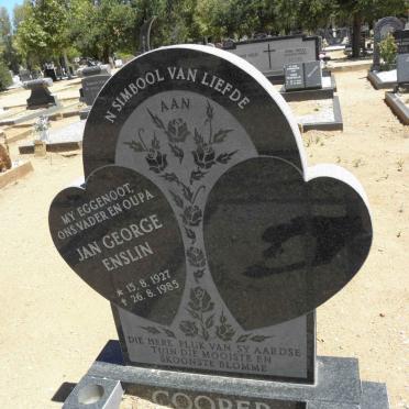 COOPER Jan George Enslin 1927-1985