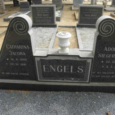 ENGELS Adolf Siegfried 1888-1966 &amp; Catharina 1896-1981