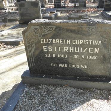 ESTERHUIZEN Elizabeth Christine 1883-1968