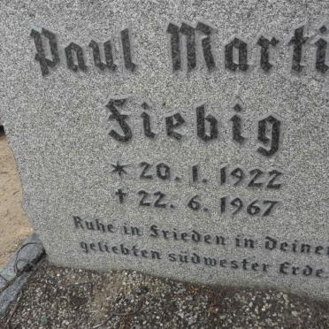 FIEBIG Paul Martin 1922-1967