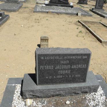 FOURIE Petrus Jacobus Andreas 1908-1970