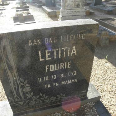 FOURIE Letitia 1970-1973