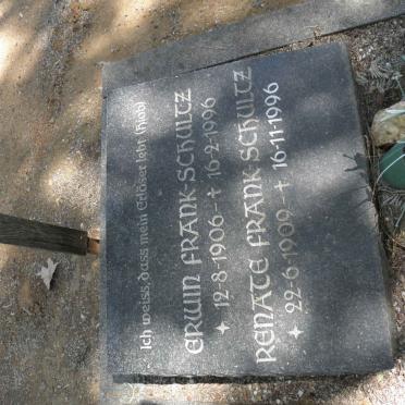 FRANK-SCHULTZ Erwin 1906-1996 &amp; Renate 1909-1996