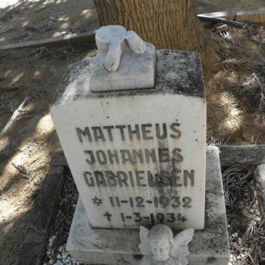 GABRIELSEN Mattheus Johannes 1932-1934