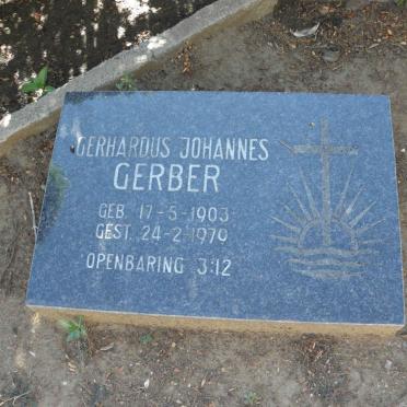 GERBER Gerhardus Johannes 1903-1970
