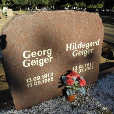 GEIGER Georg 1912-1968 &amp; Hildegard 1911-2004