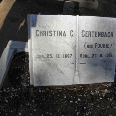 GERTENBACH Christina C. nee FOURIE 1867-1951