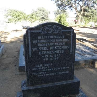 GERMESHUYS Wessel Pretorius 1879-1951