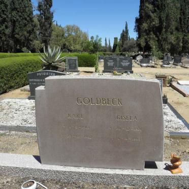 GOLDBECK Karl 1913-1982 &amp; Gisela 1921-1983