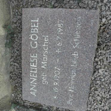 GÖBEL Anneliese nee MARSCHEL 1907-1987