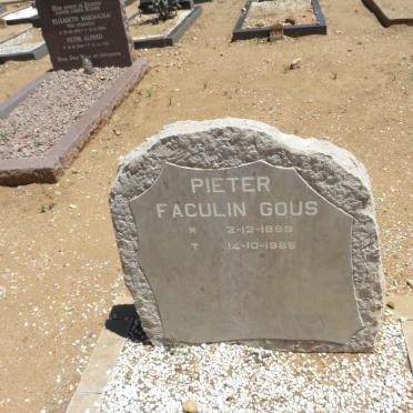 GOUS Pieter Faculin 1899-1985