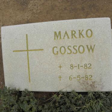 GOSSOW Marko 1982-1982