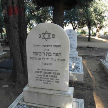 GRUNDLEGER Poldy nee TAALBAUER -1939