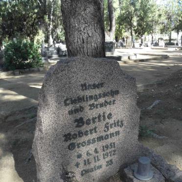 GROSSMANN Bertie Robert Fritz 1951-1972