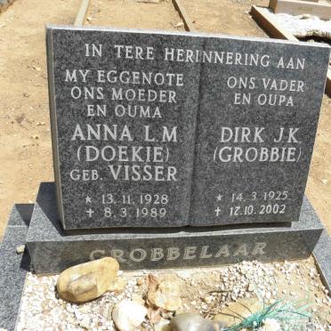 GROBBELAAR Dirk J.K. 1925-2002 &amp; Anna L.M. VISSER 1928-1989