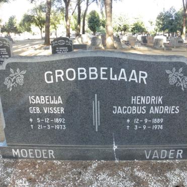 GROBBELAAR Hendrik Jacobus Andries 1889-1974 &amp; Isabella VISSER 1892-1973