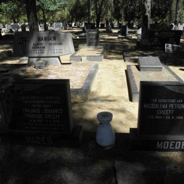 GREEFF Erasmus Johannes Fransois 1897-1972 &amp; Magdalena Petronella 1904-1984