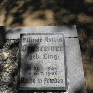 GRASREINER Ellinor Astrid nee LING 1940-1986