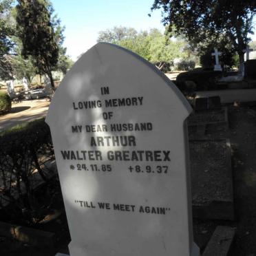 GREATREX Arthur Walter 1885-1937