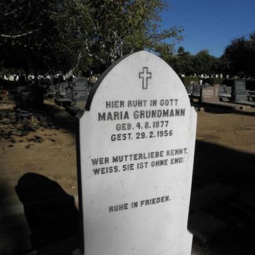 GRUNDMANN Maria 1877-1956