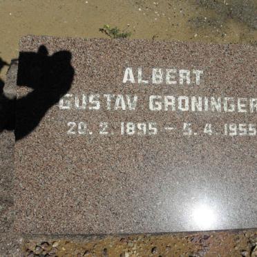 GRONINGER Albert Gustav 1895-1955