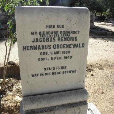GROENEWALD Jacobus Hendrik Hermanus 1888-1949