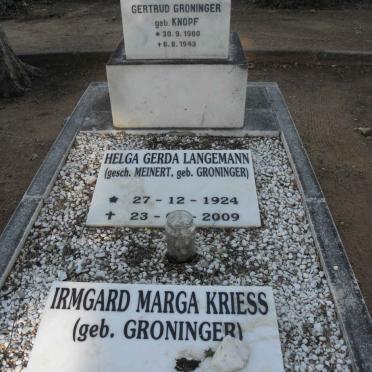 GRONINGER :: LANGEMANN :: KRIESS