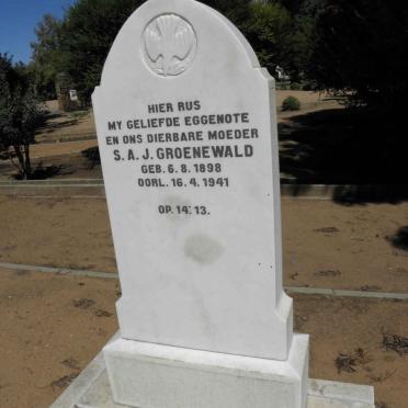 GROENEWALD S.A.J. 1898-1941