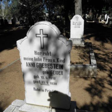 GREBESTEIN Anni nee GEIDER 1912-1930