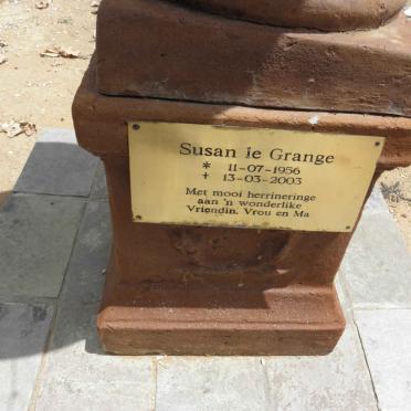 GRANGE Susan, le 1956-2003