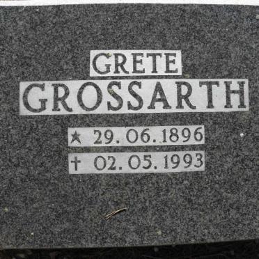 GROSSARTH Grete 1896-1993