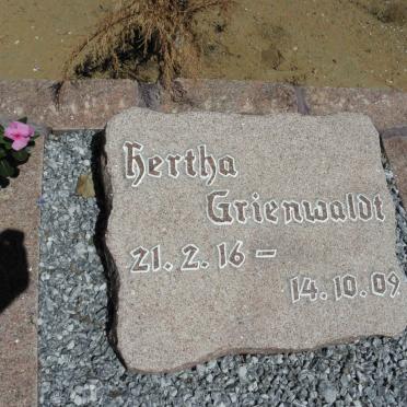 GRIENWALDT Hertha 1916-2009