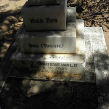 GROENEWALD S.J. 1924-1934