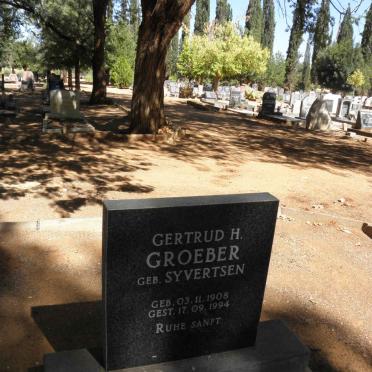 GROEBER Gertrud H. nee SYVERTSEN 1908-1994