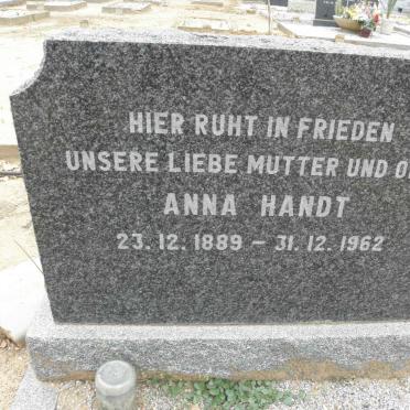 HANDT Anna 1889-1962