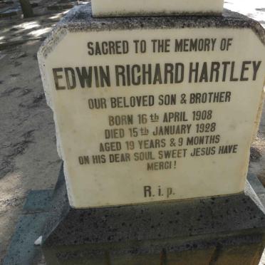 HARTLEY Edwin Richard 1908-1928