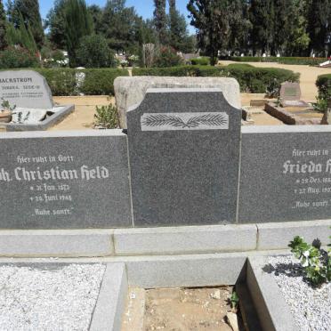 HELD Joh. Christian 1873-1948 &amp; Frieda 1887-1957