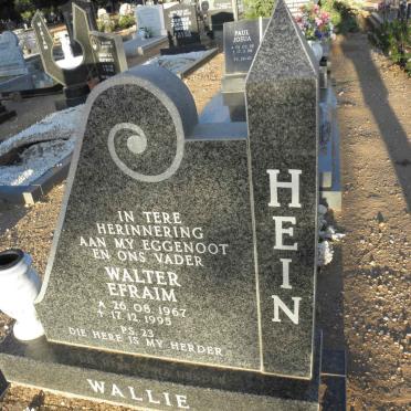 HEIN Walter Efraim 1967-1995